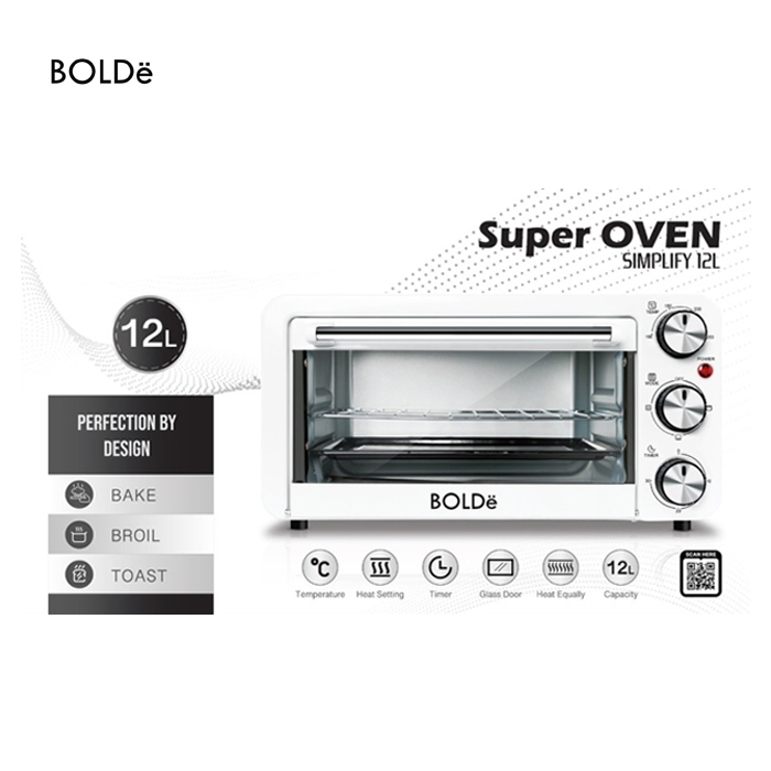 Bolde Super Oven Simplify 12 L - Putih